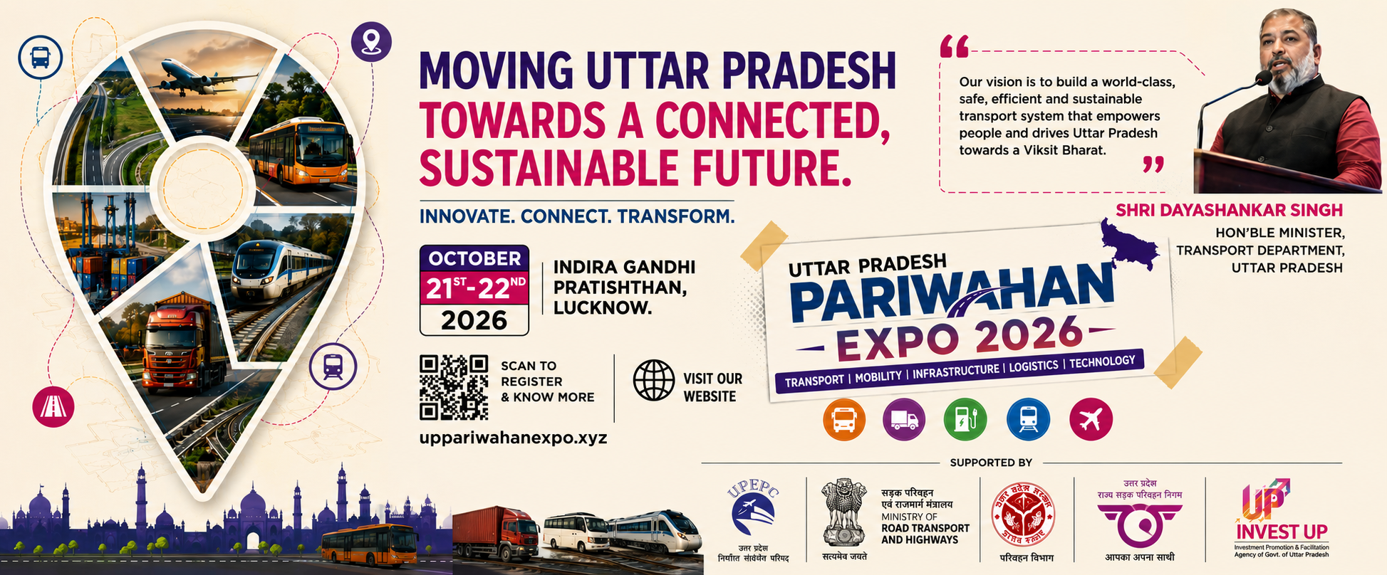 UP Pariwahan Expo 2026 - Moving Uttar Pradesh Towards A Connected, Sustainable Future